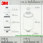 เครื่องกรองน้ำ 3M 3เอ็ม สำหรับการอาบน้ำ (Shower Filter) 