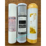 ชุดไส้กรองน้ำ 3 ขั้นตอน ยาว 10 นิ้ว- 3 pieces PP + Carbon + Resin Filter 
