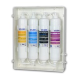 เครื่องกรองน้ำ Nano-pH 4 ขั้นตอน Inline Hyundai - HW-UP (สีแดงและสีขาว) รุ่นวางบนซิงค์, เครื่องกรองน้ำนาโน พีเอช 4 ขั้นตอน แบรนด์ ฮุนได รุ่น HW-UP (สีแดงและสีขาว) รุ่นวางบนซิงค์